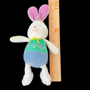 Vintage Eden Bunny Rabbit Plush Easter Squeaks Pastel Egg Body Soft Baby Toy
